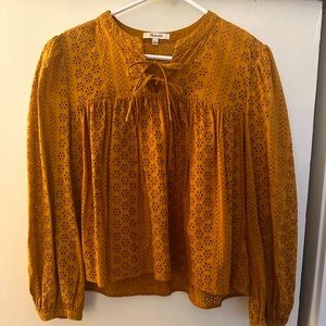 Madewell cropped boho top